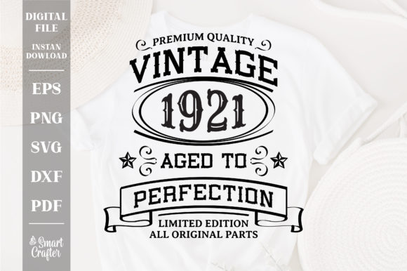 Download Vintage 1921 Svg, Vintage Birthday Svg - 1921 Collection
