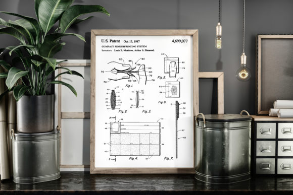 Download Compact Fingerprinting System Patent Art - Print Collection