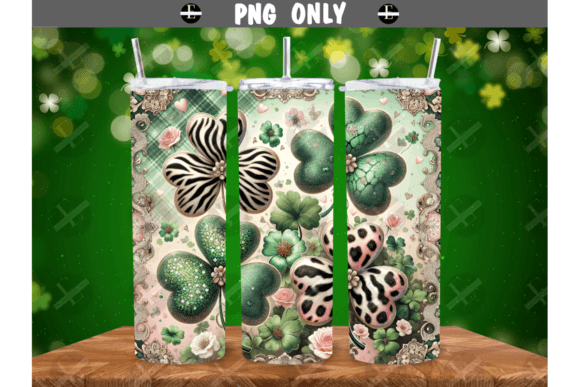 Download St Patricks Day Animal Print Clovers PNG - Print Collection