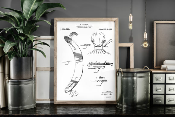 Download Neck Shaving Pattern 1921 Patent Poster - 1921 Collection